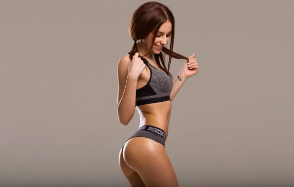 Ass, girl, pose, model, figure, brunette, The mavri, Marvin Alexander
