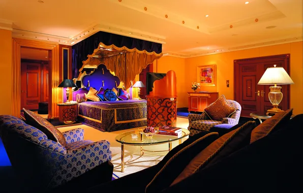 The hotel, bedroom, Arab, bed., al