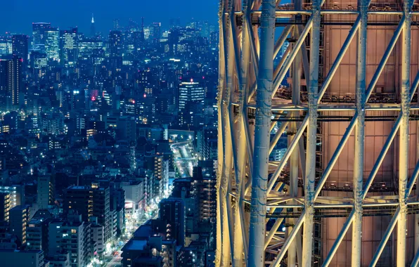 The city, building, tower, panorama
