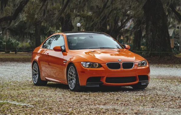 E92, Leaves, M3, Daytime Running Lights, Fire orange