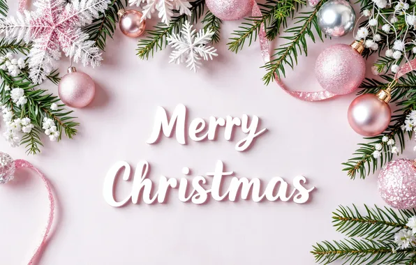 Decoration, background, balls, Christmas, New year, golden, new year, Christmas