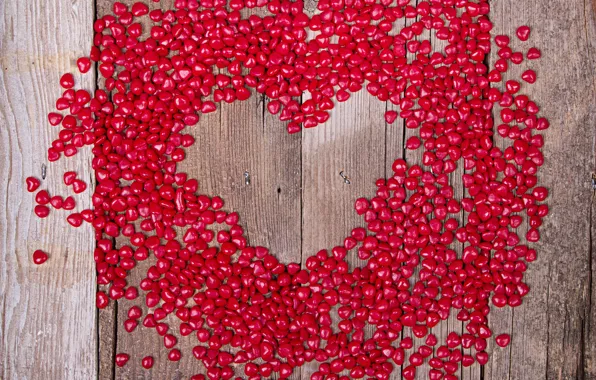 Love, wood, romantic, hearts, sweet, valentine's day, Valentines, serdechki