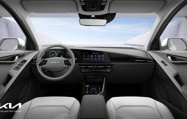 Interior, KIA, crossover, the interior of the car, Kia Niro