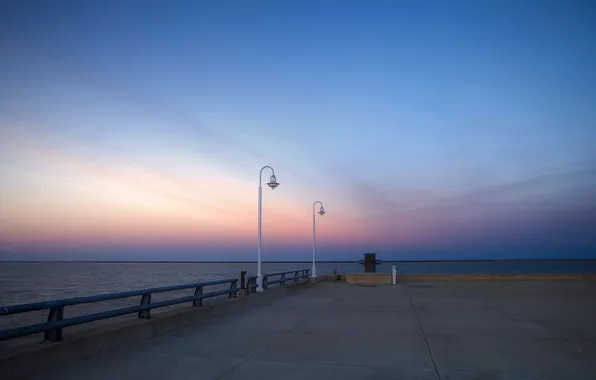 Picture United States, Downtown, Wisconsin, Milwaukee, Sunset at Pier Wisconsin