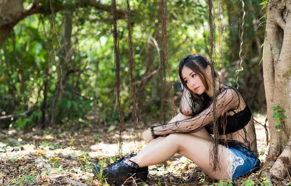 Picture summer, girl, Asian