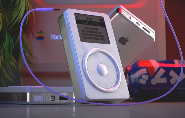 IPod, Music, Style, Art, 80s, Style, Macintosh, Rendering