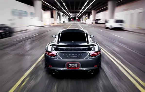 Picture road, grey, speed, blur, 911, Porsche, Porsche, road