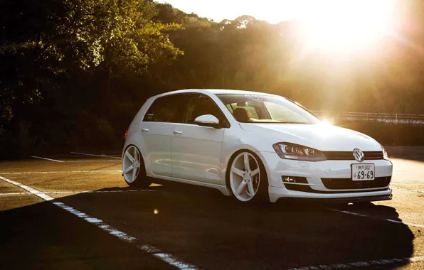 Picture The sun, White, Japan, Volkswagen, Machine, Tuning, Japan, Car