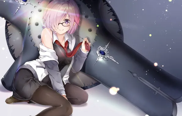 Girl, anime, art, shield, Fate / Grand Order