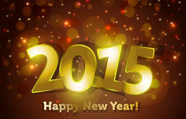 New Year, gold, New Year, Happy, sparkle, 2015