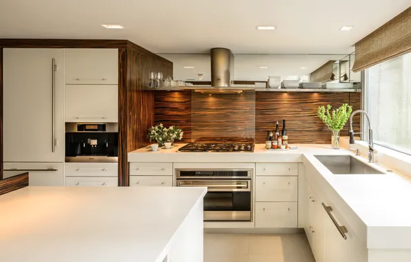 Wallpaper room, interior, kitchen, design