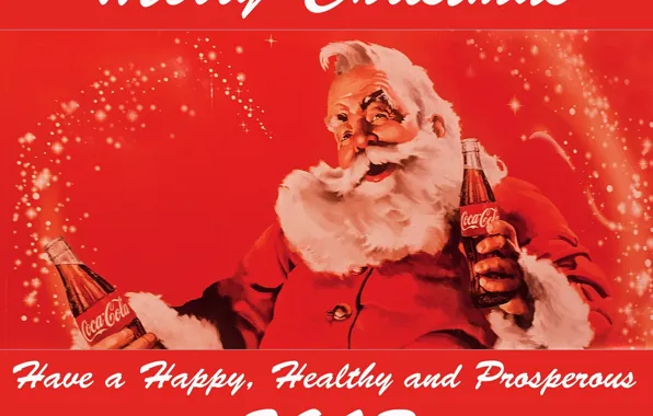Picture Santa, Coca-Cola, postcard