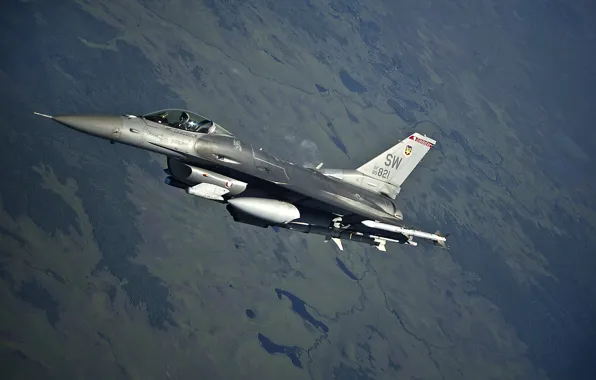 Fighter, flight, F-16, Fighting Falcon