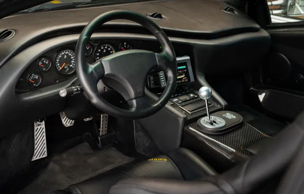 Lamborghini, Diablo, car interior, The Lamborghini Diablo GT