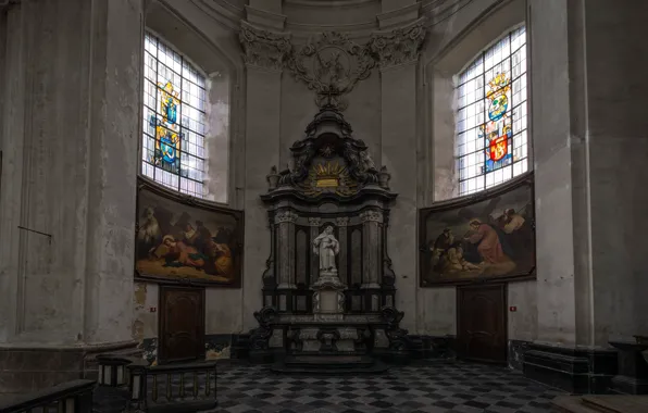 Picture picture, Church, stained glass, religion, the altar