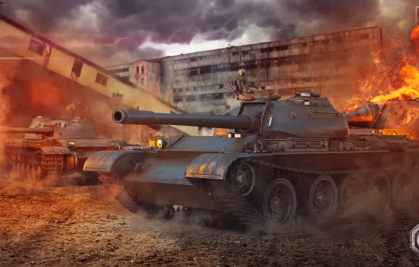 Picture tank, USSR, USSR, tanks, T-54, WoT, World of tanks, tank