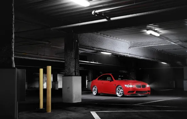 Light, Red, E92, Parking, M3