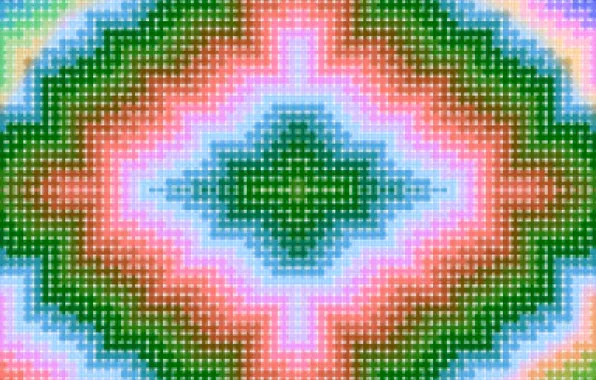 Color, symmetry, Pixelate