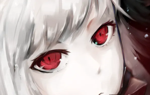 Girl, the game, art, Anime, red eyes, Anime, I love it, Kantai Collection