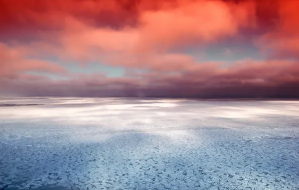 Sea, the sky, clouds, the ocean, sky, sea, ocean, clouds