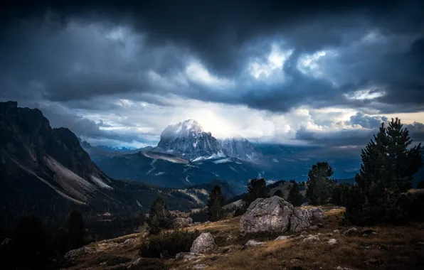 Mountains, Italy, The Dolomites