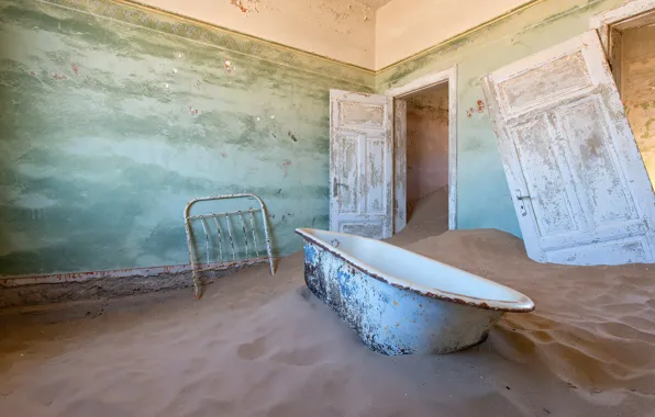 Sand, room, bath
