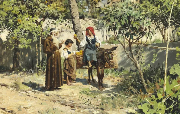 1886, Danish painter, Peter Merk Of Menstad, Peder Mørk Mønsted, Danish realist painter, oil on …