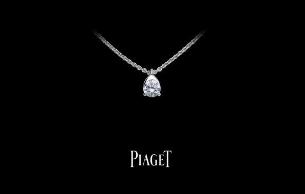 Stone, pendant, chain, diamond, PIAGET
