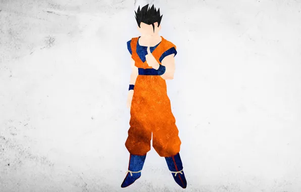 Wall, game, minimalism, alien, texture, anime, man, boy