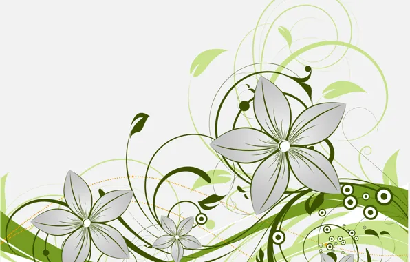 Picture flowers, pattern, texture, vector