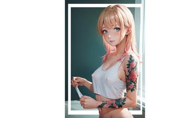 Kawaii, girl, hot, sexy, nipples, boobs, anime, pretty