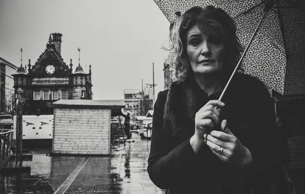 Picture eyes, face, umbrella, street, woman, hair, lips, life