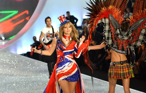 Show, singer, podium, Taylor Swift, fashion, Victoria's Secret
