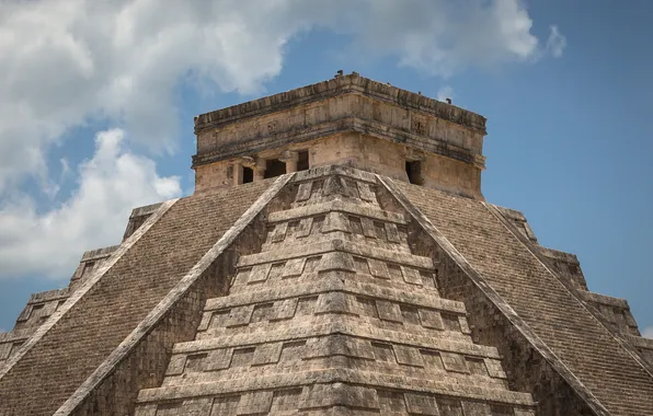 Picture pyramid, architecture, Mexico, Chichen Itza