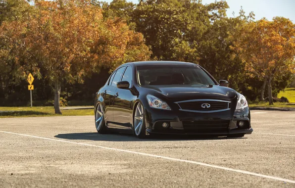 Picture tuning, Infiniti, black, drives, black, infiniti, tuning, vossen