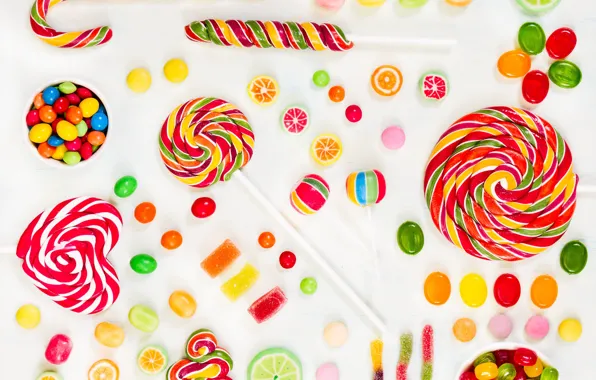 Picture colorful, candy, sweets, lollipops, sweet, candy, lollipop
