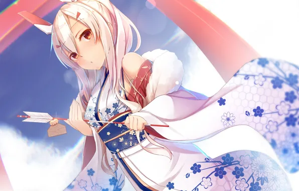 Girl, anime, art, arrows, ayanami, Azur Lane