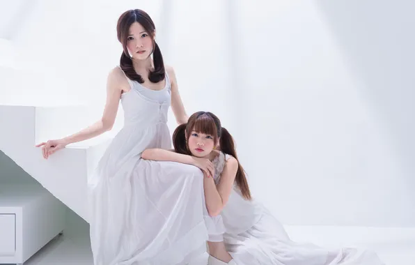 Background, girls, Asian girls