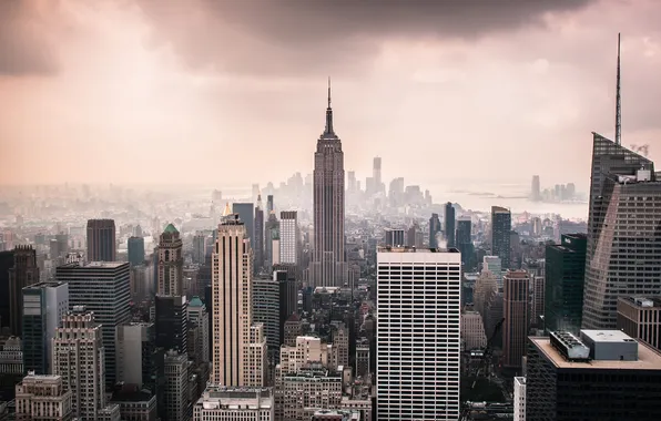 The city, New York, USA, Manhattan, New York, New York City, Empire State Building