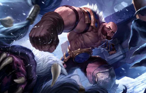Man, Braum, Legends of Runeterra