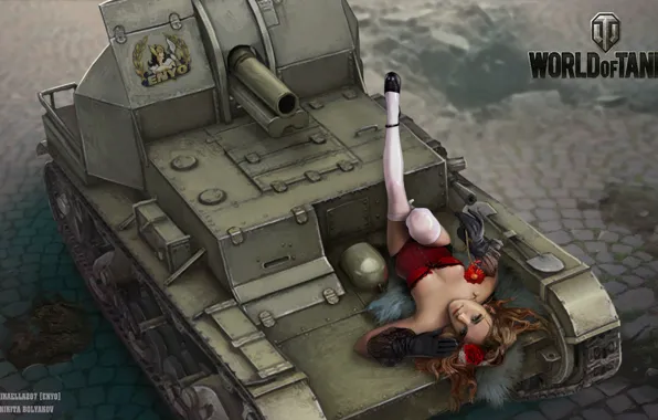 Girl, tank, girl, tanks, WoT, World of tanks, tank, World of Tanks