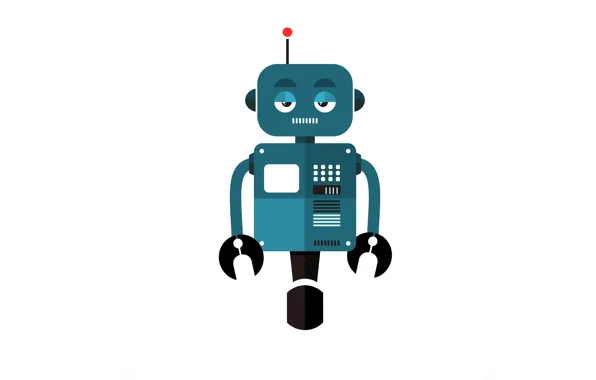 Picture style, vector, robot