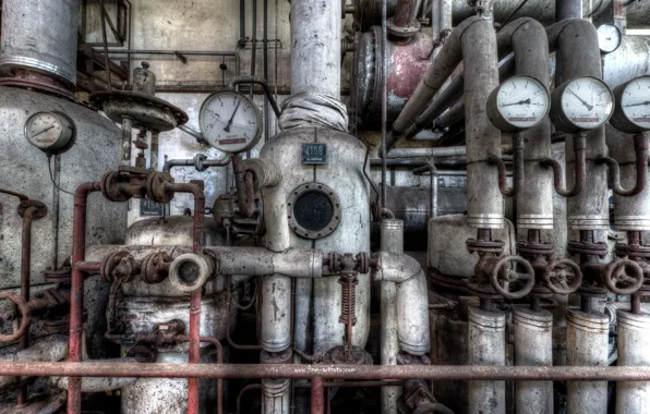 Pipe, plant, factory, valves