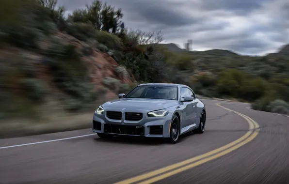 BMW, front view, M2, G87, BMW M2 MT, 🤢