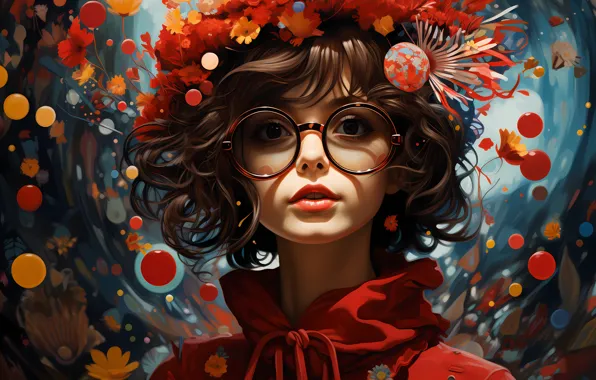 Picture girl, face, image, digital painting, digital art, AI art, digital painting, The Art of Artificial …