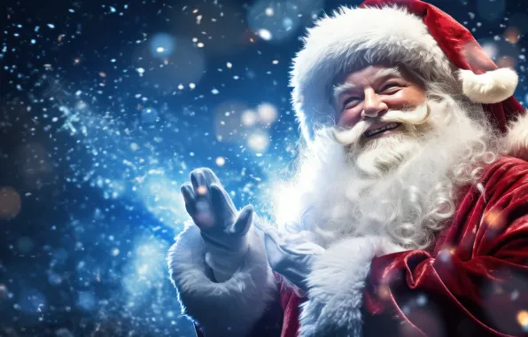 Winter, look, light, snow, night, face, smile, hand