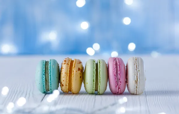 Colorful, cookies, macaroons, almond, ELIZAVETA ELESINA