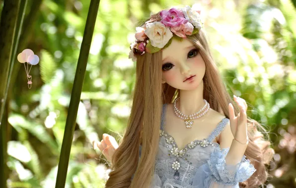 Hair, doll, wreath
