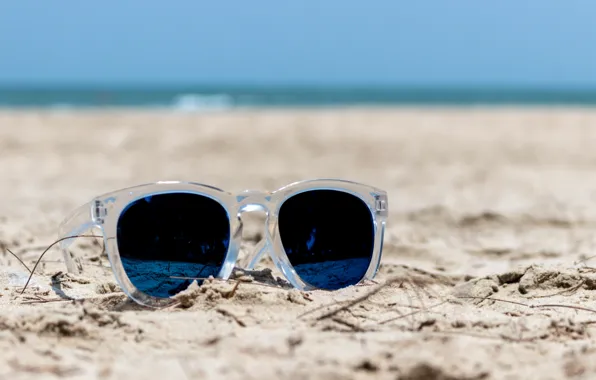 Sand, sea, beach, summer, stay, glasses, summer, beach