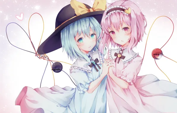 Eyes, girls, Touhou, Touhou, Touhou